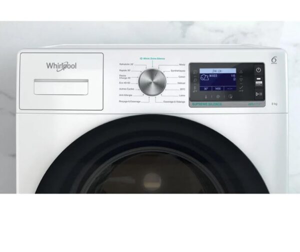grynais w6xw845wrfr silence lave linge, blanc, 84.5cm x 59.9cm x 60.7cm