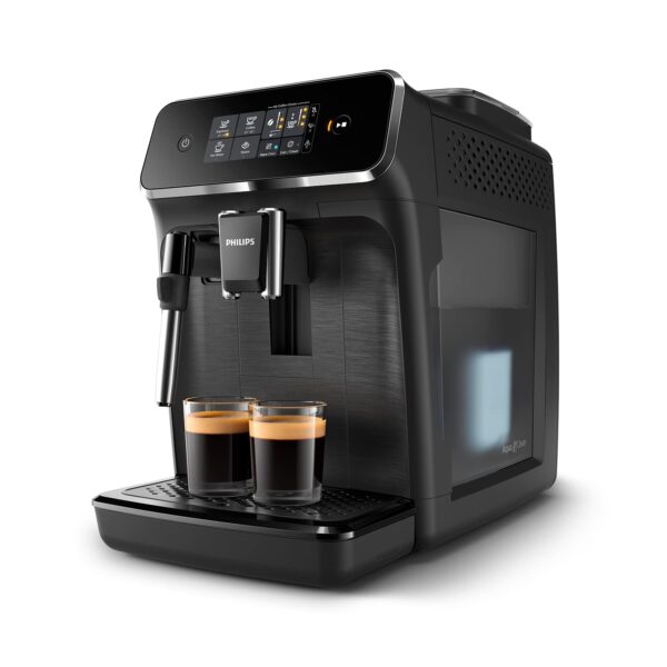 philips série 2200 machine expresso automatique 2 boissons, mousseur à lait classique, Écran tactile, broyeur céramique, aroma seal, noir mat (ep2220/10)