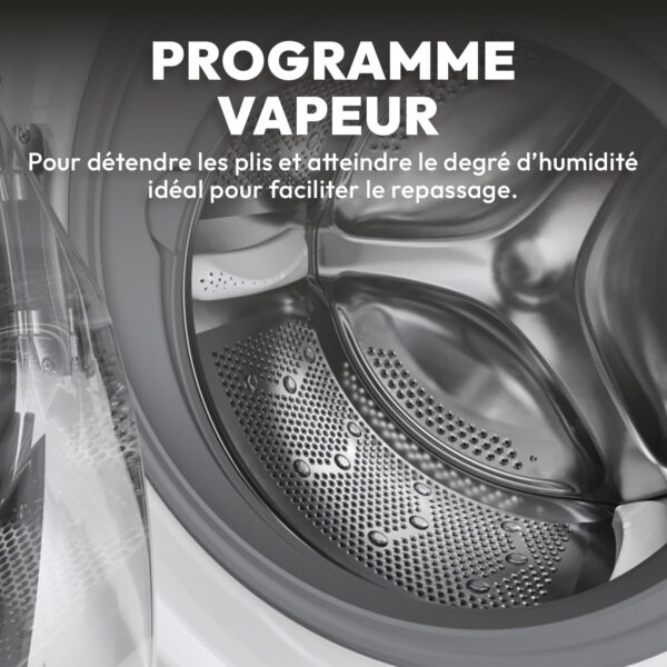 grynais lave linge séchant machine à laver séchante 10+ 6kg/1400 trs/min classe Énergétique a 15 programmes ecran digital, fonction vapeur blanc 85 x 60 x 54 cm modèle csws4106twmre/fr