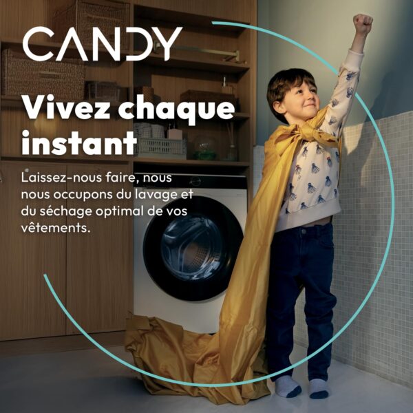 grynais lave linge séchant machine à laver séchante 10+ 6kg/1400 trs/min classe Énergétique a 15 programmes ecran digital, fonction vapeur blanc 85 x 60 x 54 cm modèle csws4106twmre/fr