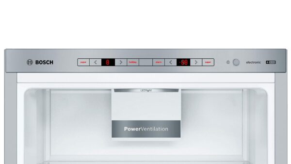 grynais kge398ibp série 6, réfrigérateur combiné pose libre, 201 x 60 cm, inox anti trace de doigts