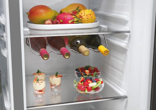 grynais sbs 90 serie 5 hsw59f18eimm frigo américain pose libre 601 l e platine, acier inoxydable